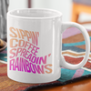 Unicorn Coffee - Sippin' Coffee Spreadin' Rainbows 12 oz Ceramic Mug - Washable, Microwavable