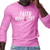 Faith, Hope, & Love (Men's Long Sleeve) - Rookie