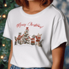 Meowy Christmas Cat Lovers (Women's Short Sleeve Sublimation)