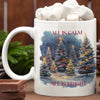 All Is Calm, All Is Bright Christmas Tree 12 oz Ceramic Mug - Washable, Microwavable