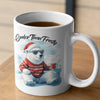 Cooler Than Frosty Polar Bear 12 oz Ceramic Mug - Washable, Microwavable