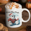 Cooler Than Frosty Polar Bear 12 oz Ceramic Mug - Washable, Microwavable