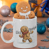 Aw Snap! It's Christmas Gingerbread 12 oz Ceramic Mug - Washable, Microwavable