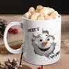 Here's Frosty! Snowman 12 oz Ceramic Mug - Washable, Microwavable