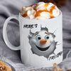 Here's Frosty! Snowman 12 oz Ceramic Mug - Washable, Microwavable