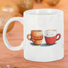 Peppermint Mocha Over Pumpkin Spice 12 oz Ceramic Mug - Washable, Microwavable