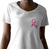 Pink Ribbon - Breast Cancer Awareness (Women's V-Neck)